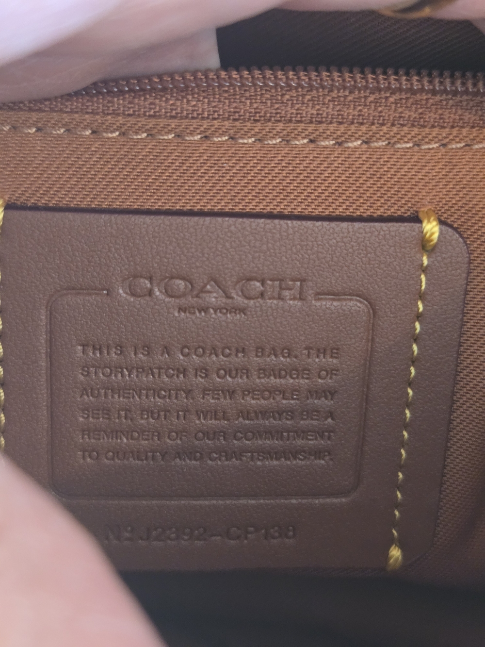 Coach Cassie 19 Croc-Embossed Bluff - Picture 8 of 8